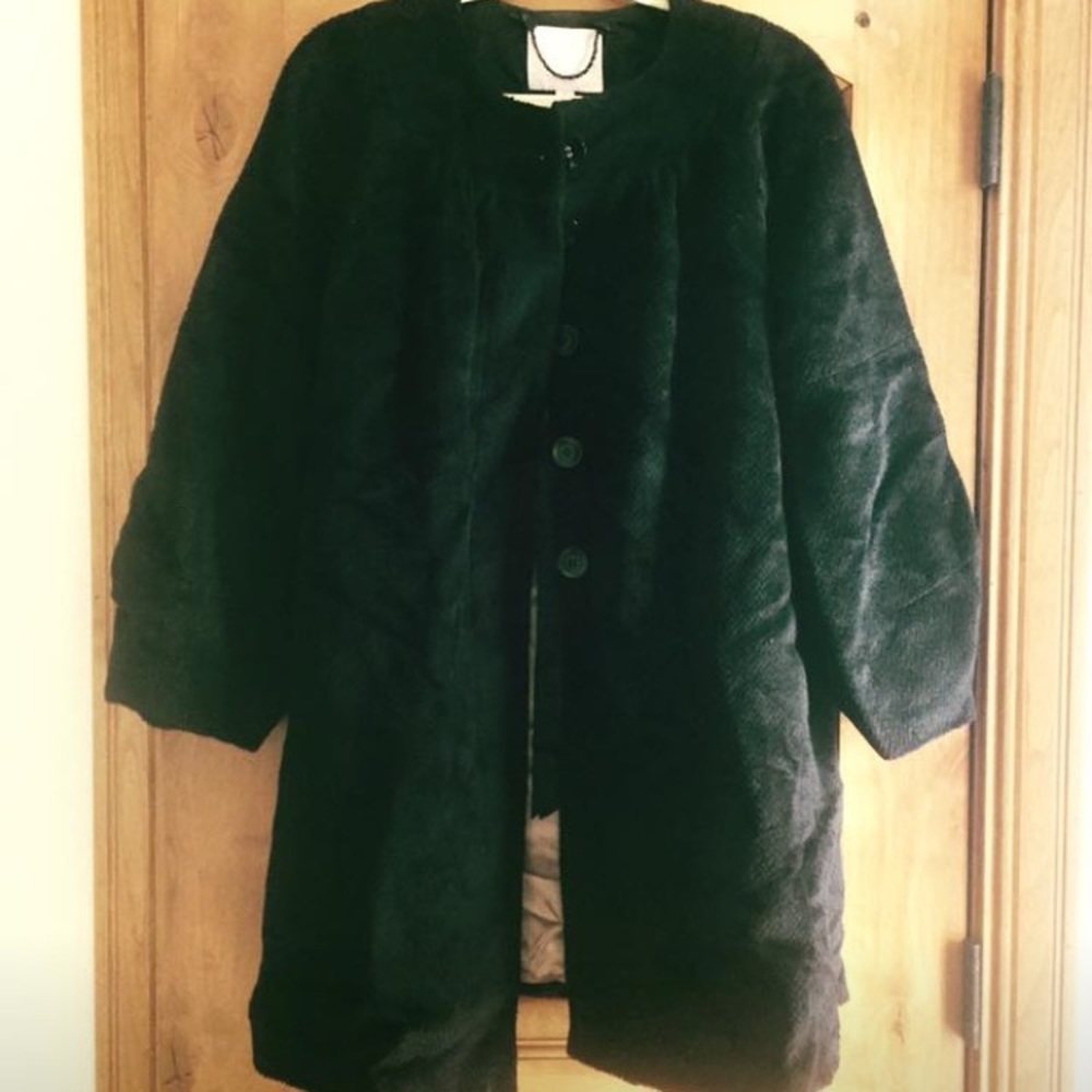 Rebecca Taylor Heavy Black Coat